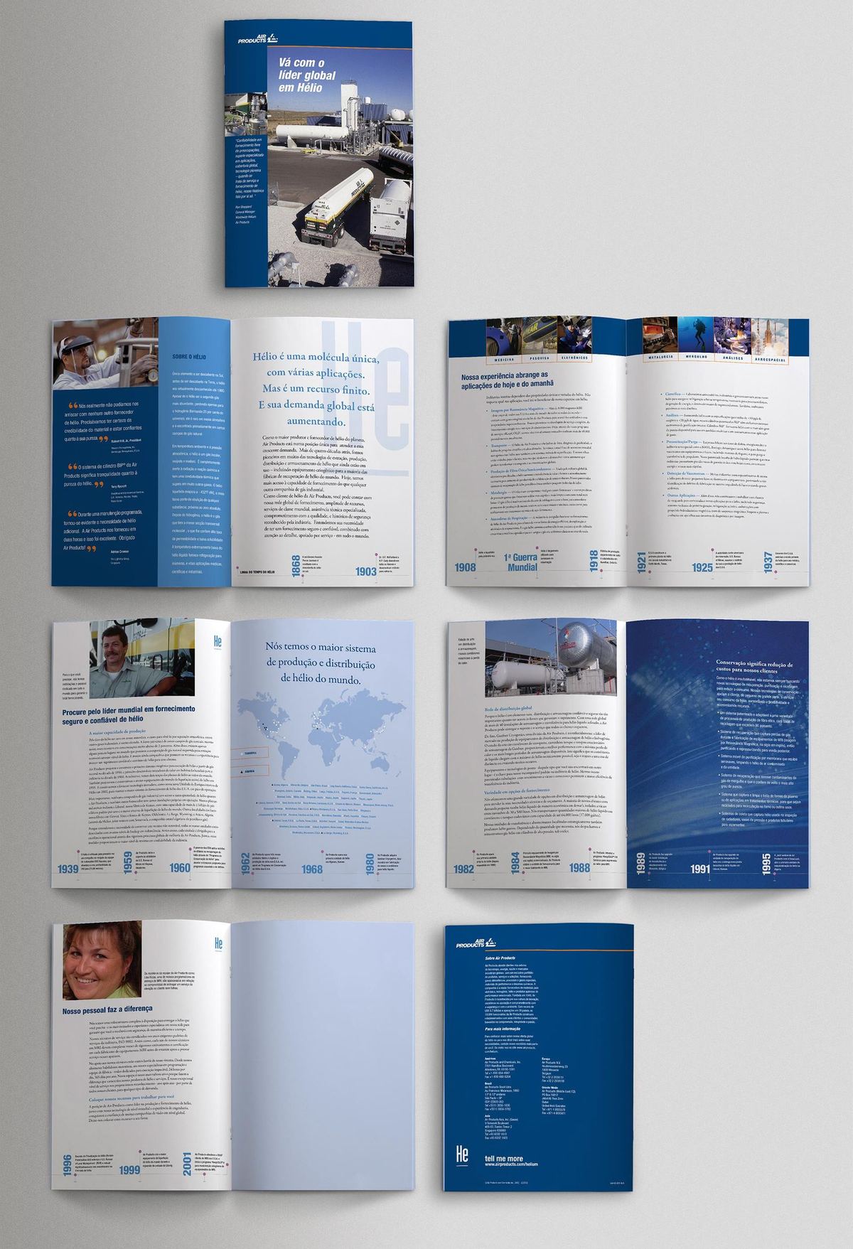 A4 folder — Portuguese adaptations — Air Products