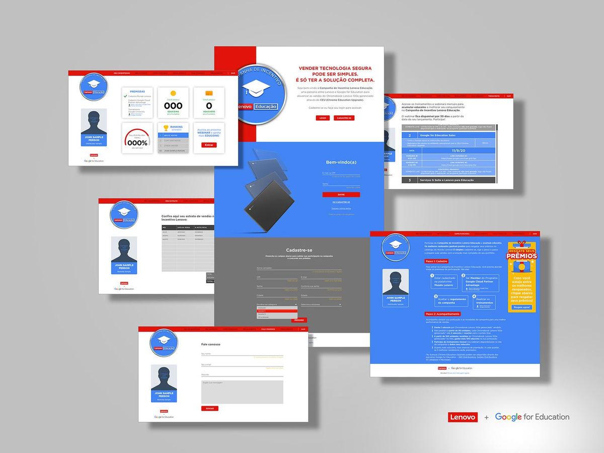 Campaign hotsite — Lenovo + Google for Education